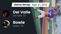 Recap: Del Valle  vs. Bowie  2018