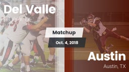 Matchup: Del Valle High Schoo vs. Austin  2018