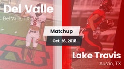Matchup: Del Valle High Schoo vs. Lake Travis  2018