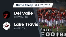Recap: Del Valle  vs. Lake Travis  2018