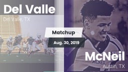 Matchup: Del Valle High Schoo vs. McNeil  2019