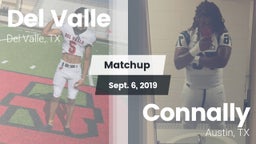 Matchup: Del Valle High Schoo vs. Connally  2019