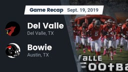 Recap: Del Valle  vs. Bowie  2019