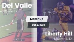 Matchup: Del Valle High Schoo vs. Liberty Hill  2020