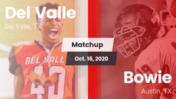 Matchup: Del Valle High Schoo vs. Bowie  2020