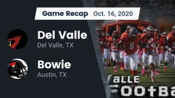 Recap: Del Valle  vs. Bowie  2020