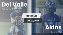 Matchup: Del Valle High Schoo vs. Akins  2020