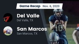 Recap: Del Valle  vs. San Marcos  2020