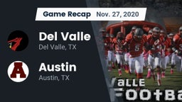 Recap: Del Valle  vs. Austin  2020