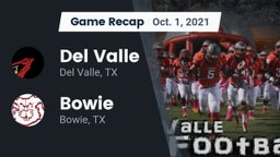 Recap: Del Valle  vs. Bowie  2021