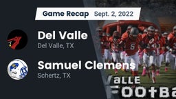 Recap: Del Valle  vs. Samuel Clemens  2022
