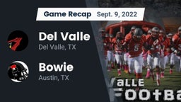 Recap: Del Valle  vs. Bowie  2022