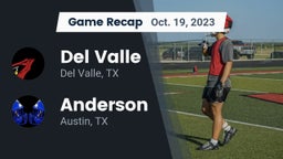 Recap: Del Valle  vs. Anderson  2023