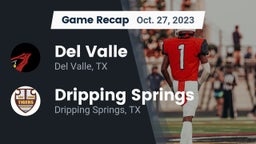 Recap: Del Valle  vs. Dripping Springs  2023