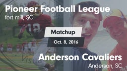 Matchup: Pioneer Football vs. Anderson Cavaliers  2016