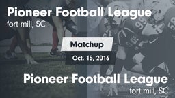 Matchup: Pioneer Football vs. Pioneer Football League 2016