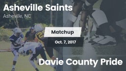 Matchup: Asheville Saints\t vs. Davie County Pride 2017