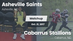Matchup: Asheville Saints\t vs. Cabarrus Stallions  2017