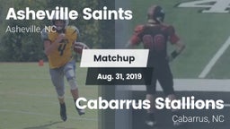 Matchup: Asheville Saints vs. Cabarrus Stallions  2019