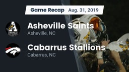Recap: Asheville Saints vs. Cabarrus Stallions  2019