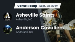 Recap: Asheville Saints vs. Anderson Cavaliers  2019