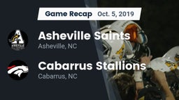 Recap: Asheville Saints vs. Cabarrus Stallions  2019