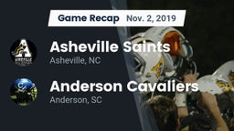 Recap: Asheville Saints vs. Anderson Cavaliers  2019