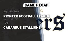 Recap: Pioneer Football League vs. Cabarrus Stallions 2016