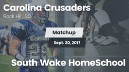 Matchup: Carolina Crusaders vs. South Wake HomeSchool 2017