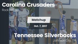 Matchup: Carolina Crusaders vs. Tennessee Silverbacks 2017
