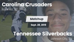 Matchup: Carolina Crusaders vs. Tennessee Silverbacks 2019