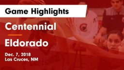 Centennial  vs Eldorado  Game Highlights - Dec. 7, 2018