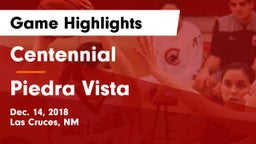 Centennial  vs Piedra Vista Game Highlights - Dec. 14, 2018