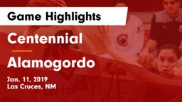 Centennial  vs Alamogordo  Game Highlights - Jan. 11, 2019