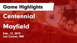 Centennial  vs Mayfield Game Highlights - Feb. 12, 2019