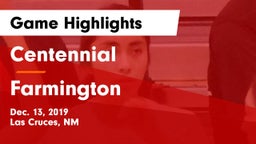 Centennial  vs Farmington  Game Highlights - Dec. 13, 2019