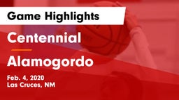 Centennial  vs Alamogordo  Game Highlights - Feb. 4, 2020