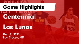 Centennial  vs Los Lunas  Game Highlights - Dec. 2, 2023