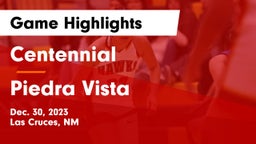 Centennial  vs Piedra Vista  Game Highlights - Dec. 30, 2023