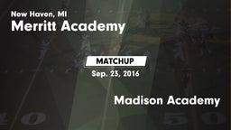 Matchup: Merritt Academy vs. Madison Academy 2016