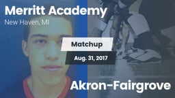 Matchup: Merritt Academy vs. Akron-Fairgrove 2017