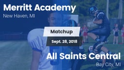 Matchup: Merritt Academy vs. All Saints Central  2018