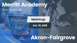 Matchup: Merritt Academy vs. Akron-Fairgrove 2018