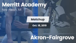 Matchup: Merritt Academy vs. Akron-Fairgrove 2019