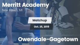 Matchup: Merritt Academy vs. Owendale-Gagetown 2019