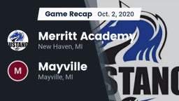 Recap: Merritt Academy  vs. Mayville  2020