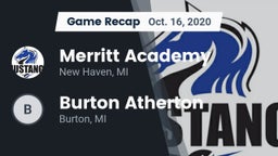 Recap: Merritt Academy  vs. Burton Atherton   2020