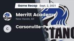 Recap: Merritt Academy  vs. Carsonville-Port Sanilac 2021