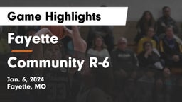 Fayette  vs Community R-6  Game Highlights - Jan. 6, 2024
