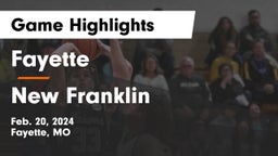 Fayette  vs New Franklin  Game Highlights - Feb. 20, 2024